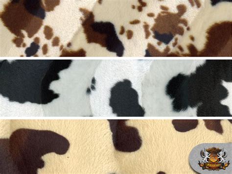 Cow Velboa Faux Fur Fabric Animal Print 60 W Sold By The Yard Ebay