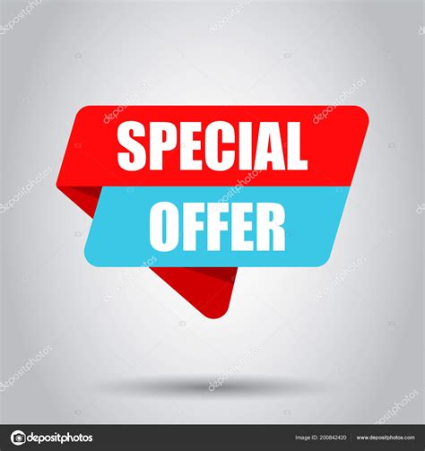Special Offer Banner Badge Icon Vector Illustration Business Concept