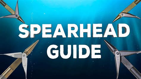 Spearfishing Spearheads Guide Youtube