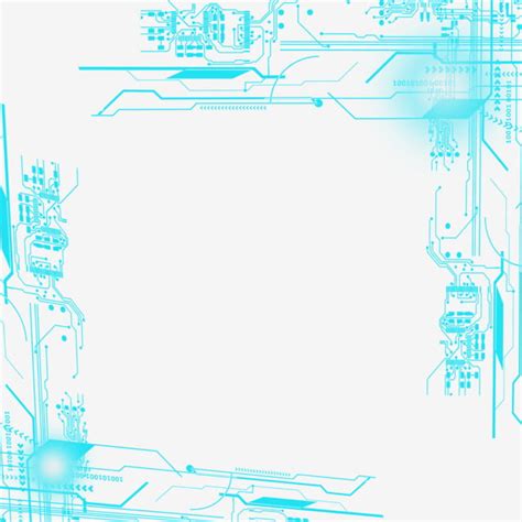 Blue Business Technology Technology Circuit Diagram ...