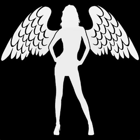 Sexy Angel Devil Girls Decal Sticker