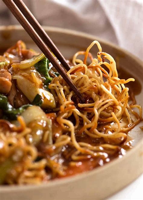 Chinese Crispy Noodles Chow Mein Recipetin Eats
