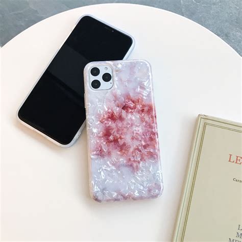 Texture Marble Glossy Phone Case For Iphone 11 Pro Max Xr X Xs Max Soft