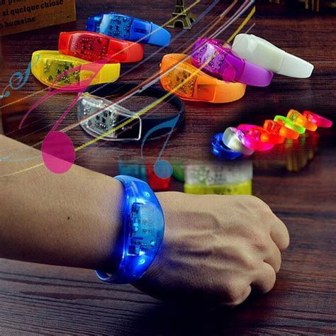 Page Title10pcs Voice Control Led Bracelet Sound Activated Flashing