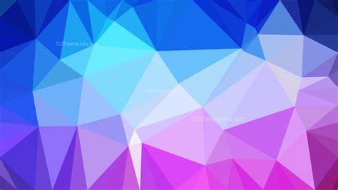 Pink And Blue Low Poly Abstract Background Design