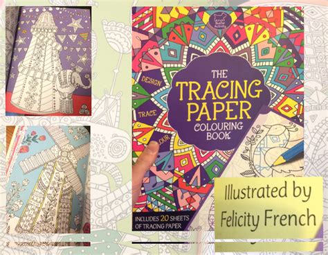 Felicity French Illustration The Tracing Paper Colouring Book
