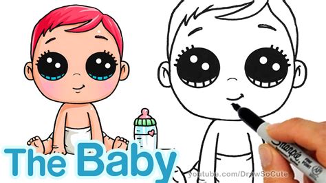 How To Draw A Cute Baby Step By Step Easy Storks Movie