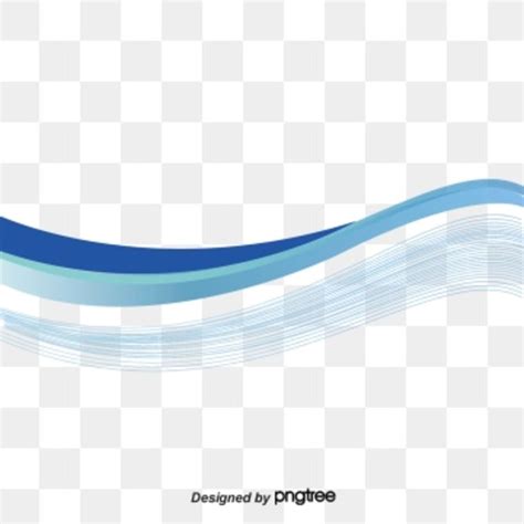Blue Wavy Lines Background Cartoon Lines Curved Lines Lines Vector