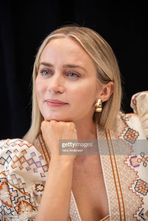 Emily Blunt At The A Quiet Place Part Ii Press Conference At The