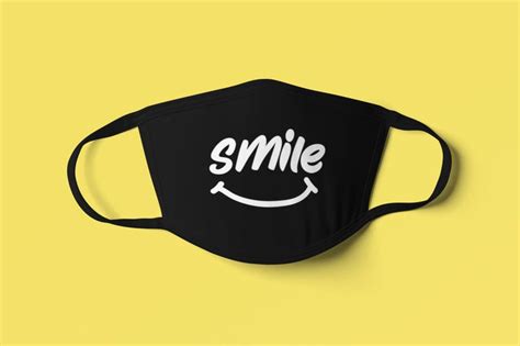 Smile Smiley Face Face Mask Reusable Face Cover Washable Etsy Party