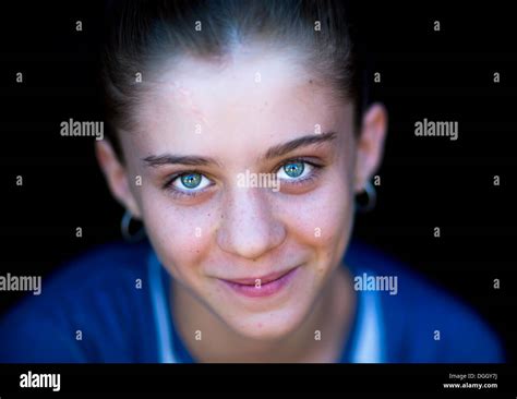 Beautiful Young Kurdish Girl With Blue Eyes Palangan Iran Stock Photo
