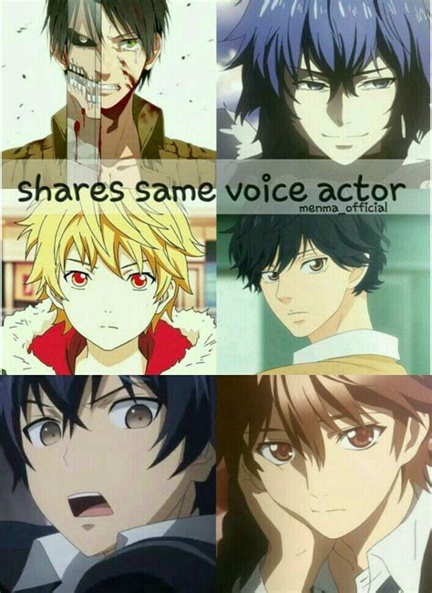 Same Voice Actor Anime Another Anime Manga