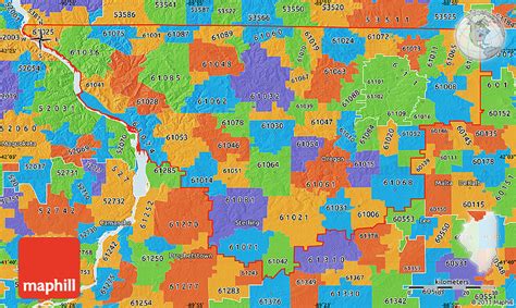 Blank Simple Map Of Zip Codes Starting With 610 Images And Photos Finder