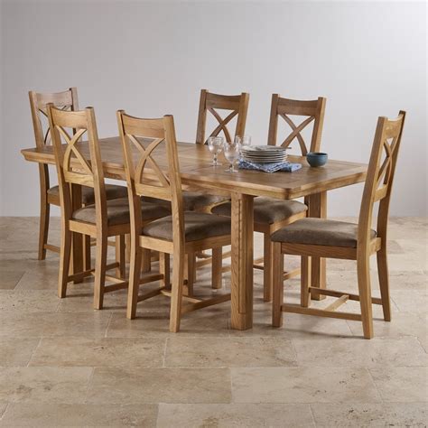 If so, this 110cm dining table set tempered glass dining table with 6pcs chairs is highly recommended to you. Canterbury Extending Dining Set: Table + 6 Sage Fabric Chairs