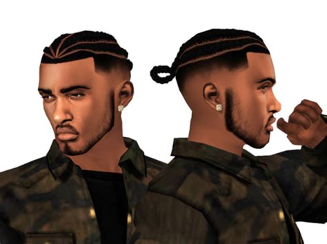Ebonix Omari Sims 4 Hair Male Sims 4 Black Hair Sims
