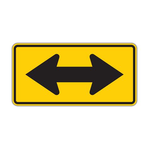 W1-7 2-Direction Large Arrow - Hall Signs