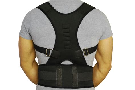 Neoprene Magnetic Posture Corrector Bad Back Support Lumbar Shoulder