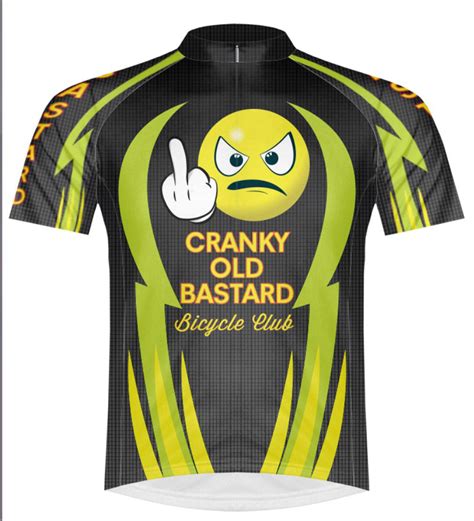 Primal Wear Cranky Old Bastard Cycling Team Jersey Mens Short Sleeve