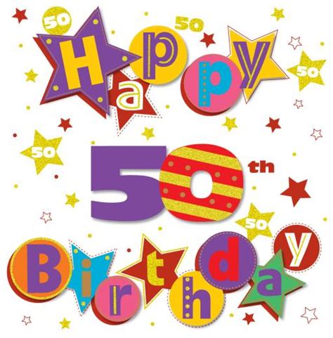 Happy 50th Birthday Wishes Clipart Best Clipart Best