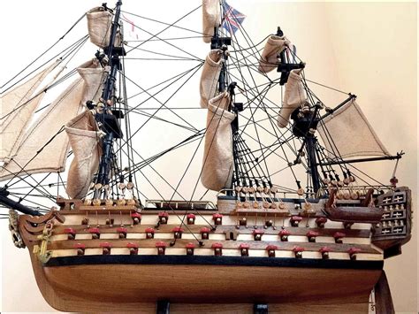 Hms Victory Model Boat Wooden Model Of Hms Victory