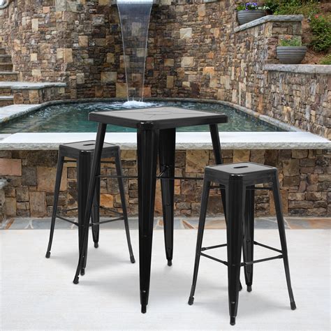 Flash Furniture 30 High Backless Metal Indoor Outdoor Bar Stool With