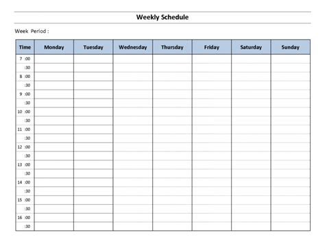 Fillable Printable Weekly Planner Calendars Free Calendar Template