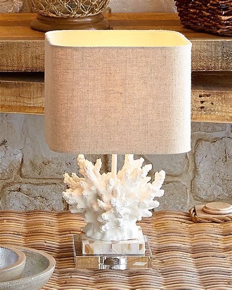 Couture Lamps White Coral Lamp Beach House Decor Coral Lamp
