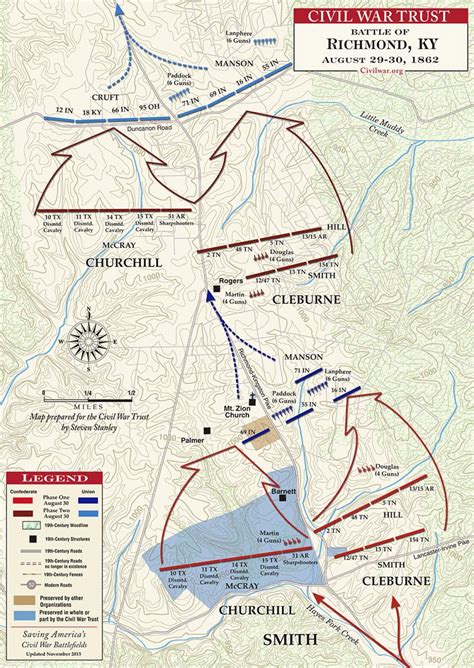 Battle Of Richmond Us Civil War 29 30 August 1862 1120 X 1579