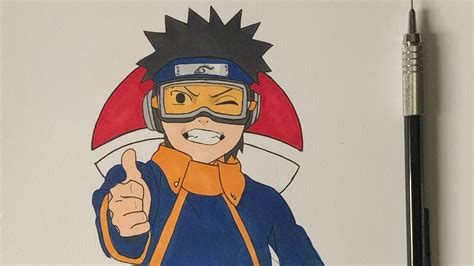 Drawing Kid Obito Naruto Shippuden Copic Markers Youtube