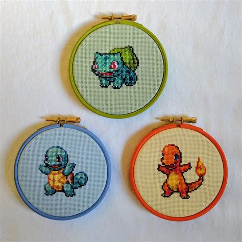 Pick Your Starter Cross Stitch Edition R Pokemon