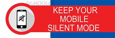 Signoogle Keep Your Mobile Silent Mode Sign Sticker Wall Medical