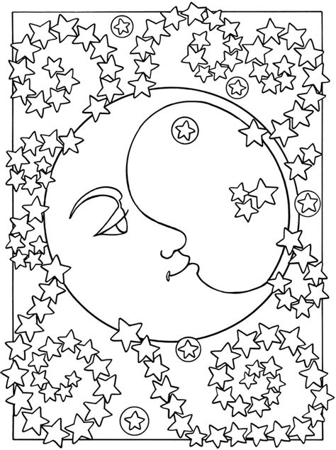 Print, color and enjoy your creation. Free Printable Moon Coloring Pages for Kids - Best ...