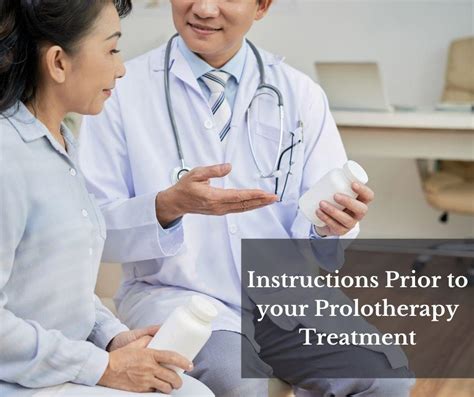 Instructions Prior To Your Prolotherapy Treatment