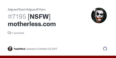 NSFW Motherless Com Issue 7195 AdguardTeam AdguardFilters GitHub