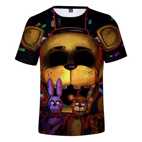 Fnaf 3d Print Tshirt T Shirt Tops Five Nights At Freddys Casual T