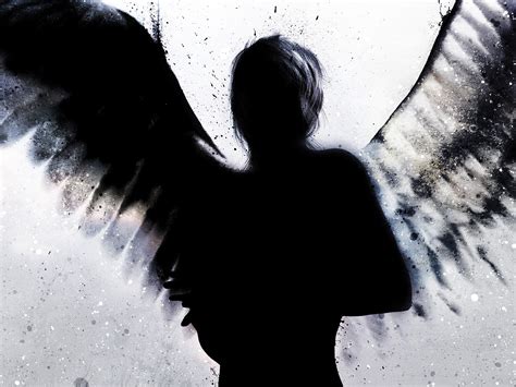 Image Dark Angel Silhouette The Good Fallen Angels Wiki Wikia