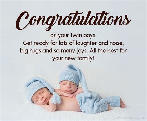 Greeting Card For Birth Twins Baby And Expecting Cards Paper And Party