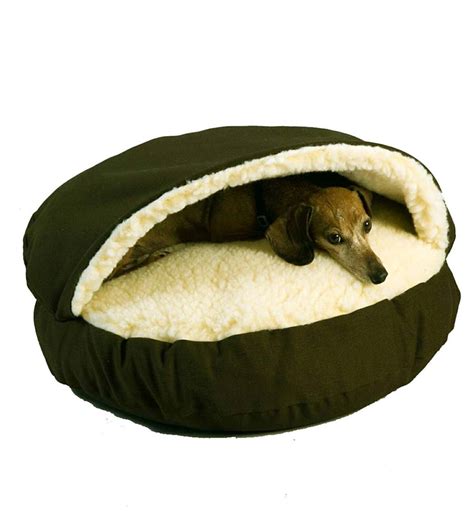 Cozy Cave Pet Bed Large Khaki Plow And Hearth