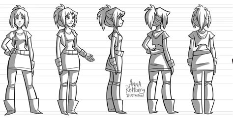 I've been wanting to do a character turnaround for a long time, because ...
