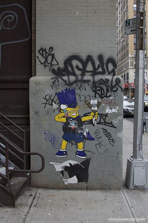 Graffiti Tag Ink Spray Bart Simpson Simpsons Street Graffiti