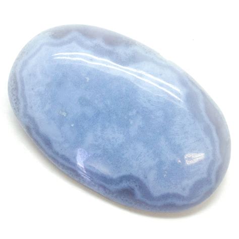 Blue Chalcedony Cabochon Crystal Vaults