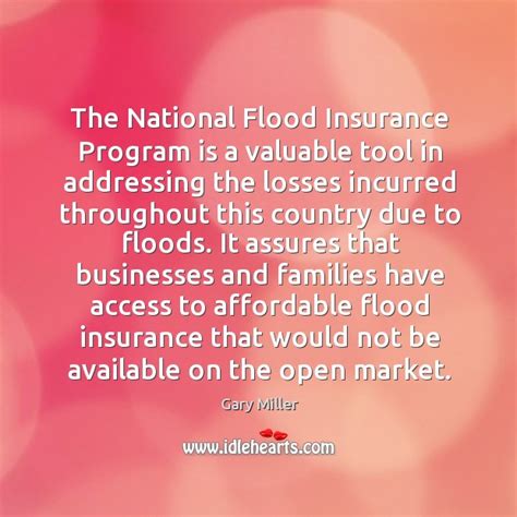 The National Flood Insurance Program Is A Valuable Tool In Addressing