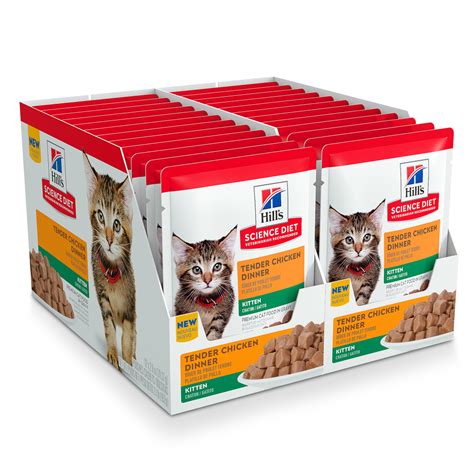 Both dry cat foods and wet cat foods have their advantages and what works for one cat might not be the types of wet cat food. Hill's Science Diet Tender Chicken Dinner Kitten Wet Cat ...