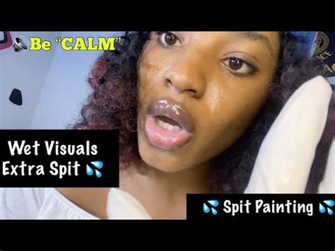 Asmr Spit Painting Up In Your Face Extra Spit Wet Visuals Mouth