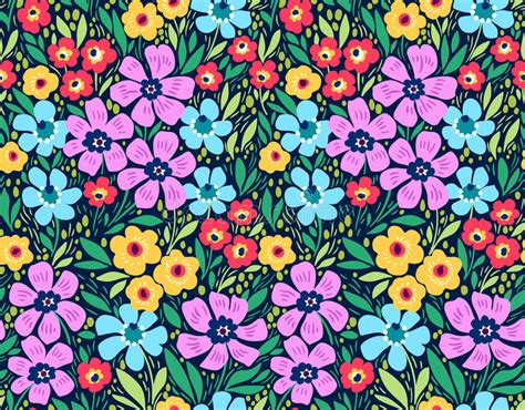 Cute Floral Pattern Stock Vector Illustration Of Motif 93495592