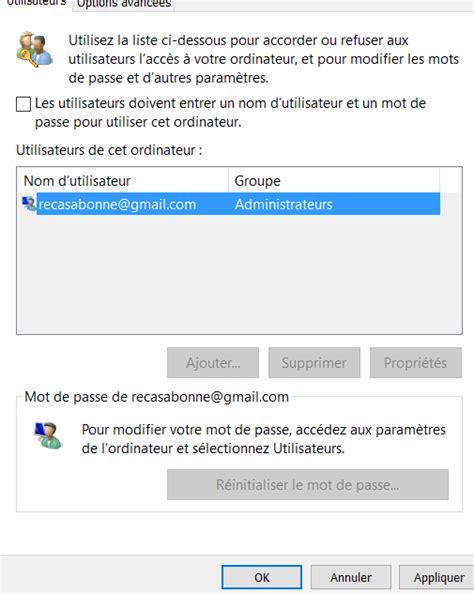 Suppression Mot De Passe Au Demarrage Sur Windows 10 Communauté Microsoft