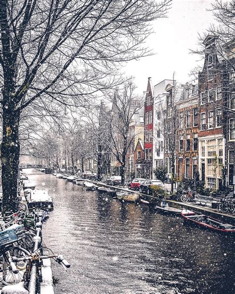 I Photographed Amsterdam Covered By Heavy Snow Travel Aesthetic