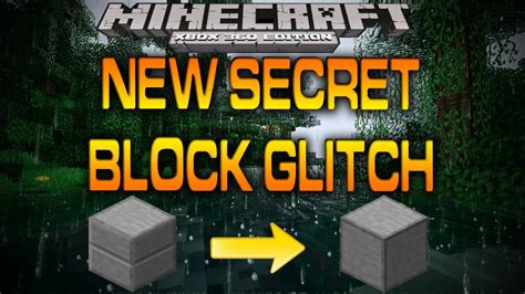 Minecraft Xbox New Secret Block Glitch How To Youtube