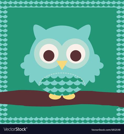 Cute Owl Royalty Free Vector Image Vectorstock
