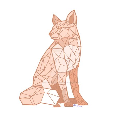 Geometric Fox By Thecrazypandaa On Deviantart